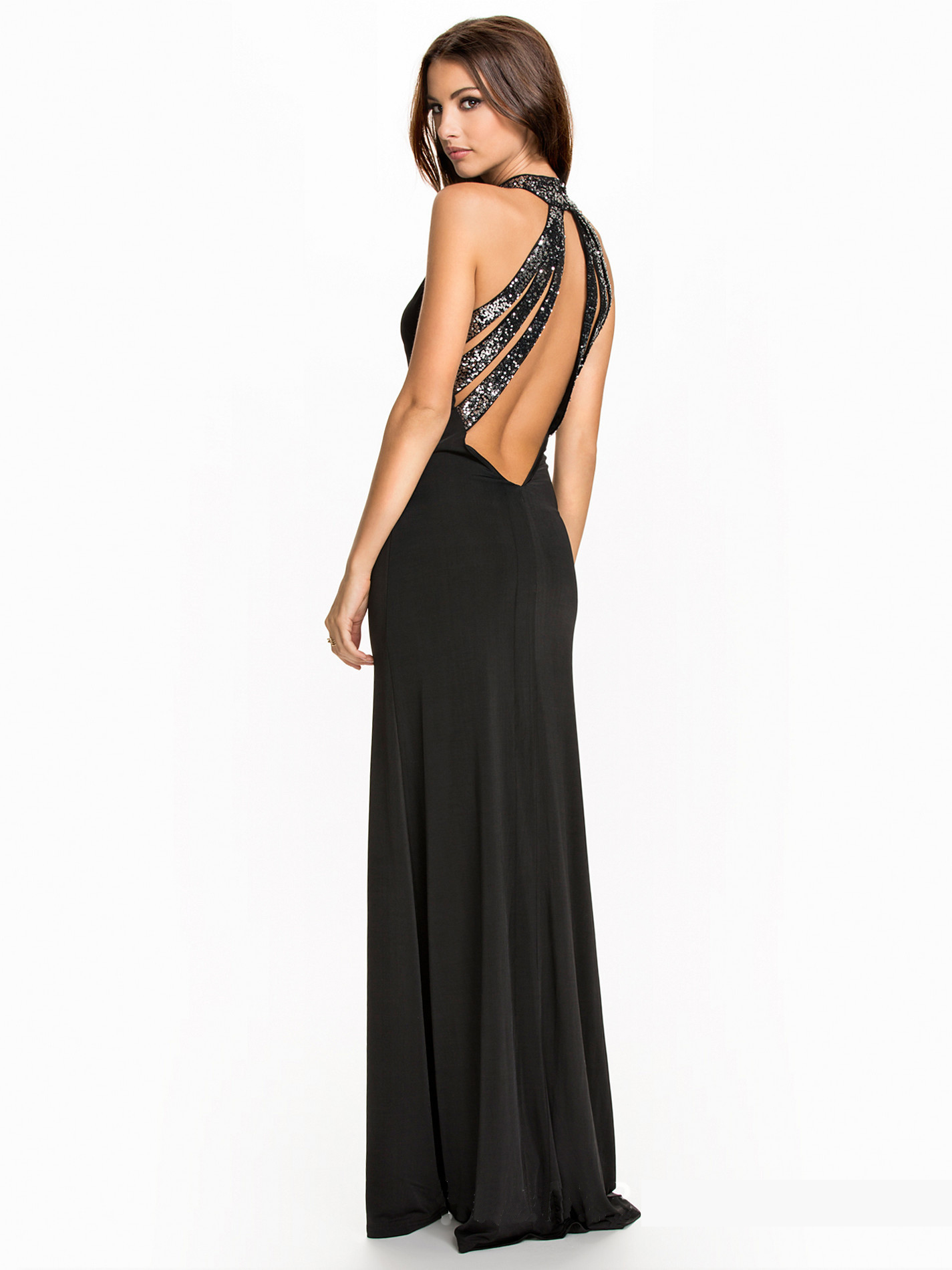 W25046-2 Halterneck party Dress